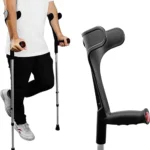 Pepe Mobility Forearm Crutches (Pair) | Open Cuff, Adjustable Aluminum, Made in Europe