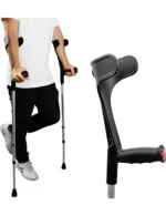 Pepe Mobility Forearm Crutches (Pair) | Open Cuff, Adjustable Aluminum, Made in Europe
