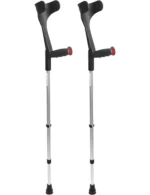 Pepe Mobility Forearm Crutches (Pair) | Open Cuff, Adjustable Aluminum, Made in Europe - Image 2