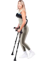 Ergobaum Dual 5-66 Ergonomic Underarm Crutches (Pair) | Shock Absorber & Arm Support