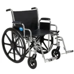 Medline Excel Extra-Wide Bariatric Wheelchair For Adults and Seniors with 24" Wide Seat, Supports up to 500 lbs