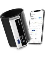 Checkme BP2A Blood Pressure Monitor for Home Use Upper Arm - Bluetooth BP Machine Cuff, Accurate Digital Readings in 30 Seconds, Unlimited Data Stored in App for iOS & Android