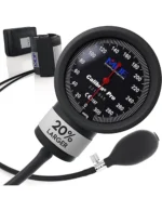 MDF Instruments, Extra Large Gauge Calibra Pro Aneroid Sphygmomanometer with Shock Guard & Adult Sized Cuff Included, Lifetime Calibration, Black Dial, Black Cuff, MDF808B11