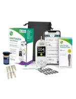 OneTouch Blood Sugar Test Kit | Includes OneTouch Verio Reflect Blood Glucose Meter, 1 Lancing Device, 30 Lancets, & 30 Test Strips, | Diabetes Testing Kit for Blood Glucose Monitoring