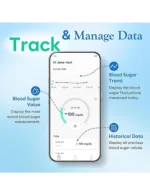 Easy@Home Wireless Glucose Monitor Kit - Blood Sugar Testing Kit with Free App GlucoseEase Includes 100 Glucometer Strips and 100 Blood Lancets, Large Display Diabetes Testing Kit - Image 2