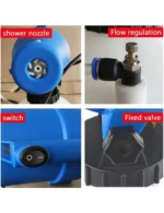 Watering Can Flower Plant Electric Sprayer 1400W Fogger Portable Atomizer Sprayer Fine Mist Blower Nebulizer for Indoor Outdoor 4.5L Watering Tool - Image 2